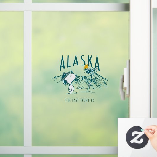 pinda's | Alaska de laatste grens Raamsticker (Huis)