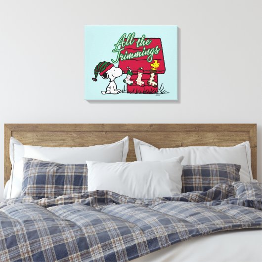 pinda's | Alle passementwerk Canvas Afdruk (Insitu (Slaapkamer))