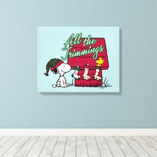 pinda's | Alle passementwerk Canvas Afdruk (Insitu (Houten vloer))