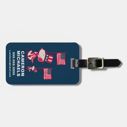 pinda's | American Summer Old Glory Bagagelabel (Voorkant horizontaal)