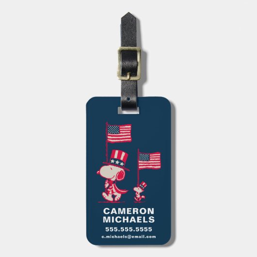 pinda's | American Summer Old Glory Bagagelabel (Voorkant verticaal)