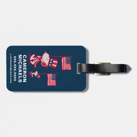 pinda's | American Summer Old Glory Bagagelabel (Achterkant horizontaal)