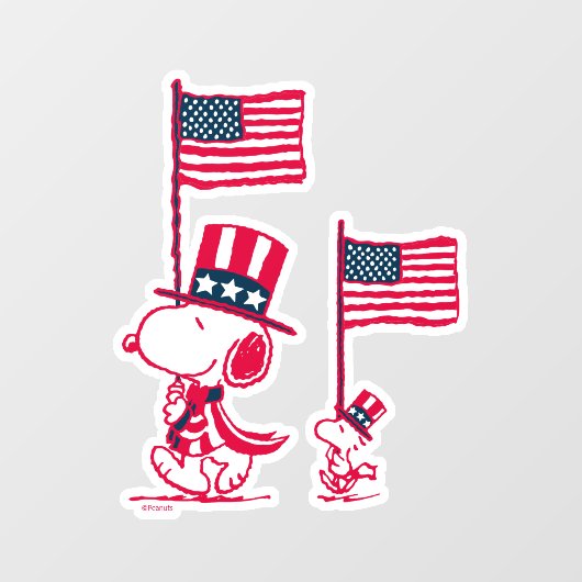 pinda's | American Summer Old Glory Raamsticker (Vel)