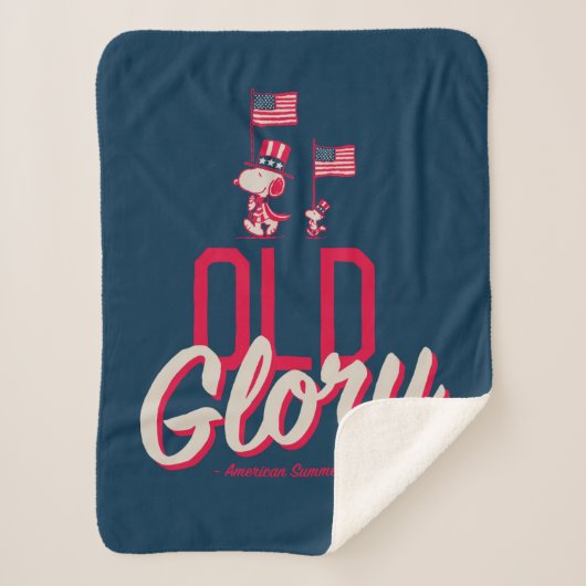 pinda's | American Summer Old Glory Sherpa Deken (Voorkant)