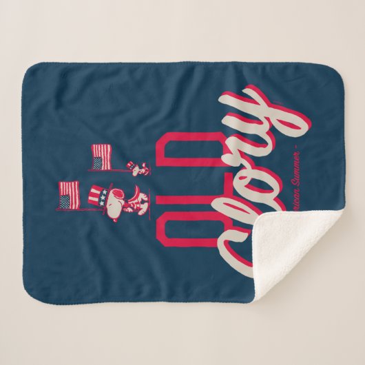 pinda's | American Summer Old Glory Sherpa Deken (Voorkant (horizontaal))