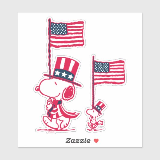 pinda's | American Summer Old Glory Sticker (Vel)