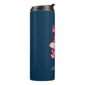 pinda's | Amerikaanse zomer | Jouw namen toevoegen Thermosbeker (Gedraaid links)