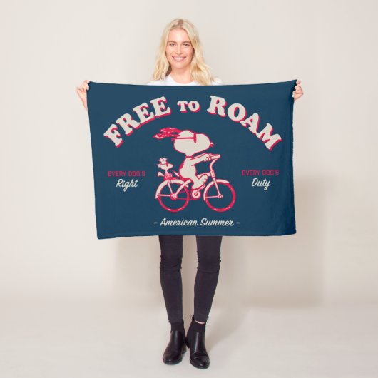 pinda's | Amerikaanse zomer vrij van roam Fleece Deken (In situ)