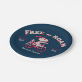 pinda's | Amerikaanse zomer vrij van roam Papieren Bordje (Gekanteld)