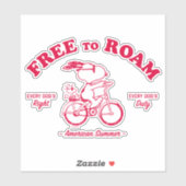pinda's |Amerikaanse zomer vrij van roam Sticker (Vel)