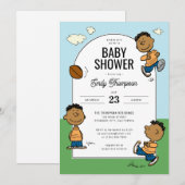 pinda's | Baby shower van Franklin Boys Kaart (Voorkant / Achterkant)