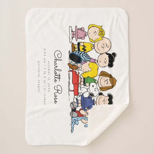pinda's | Baby van de pinda's Sherpa Deken (Voorkant)