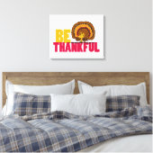 pinda's | Be Thankful Woodstock Turkije Canvas Afdruk (Insitu (Slaapkamer))