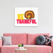 pinda's | Be Thankful Woodstock Turkije Canvas Afdruk (Insitu (Woonkamer))