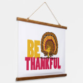 pinda's | Be Thankful Woodstock Turkije Hangend Wandkleed (Gebogen)