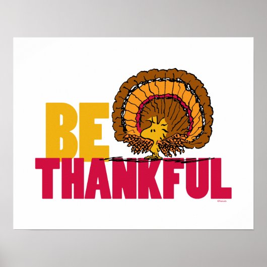 pinda's | Be Thankful Woodstock Turkije Poster (Voorkant)