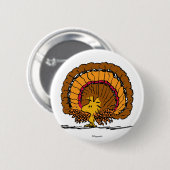pinda's | Be Thankful Woodstock Turkije Ronde Button 5,7 Cm (Voorkant /achterkant)