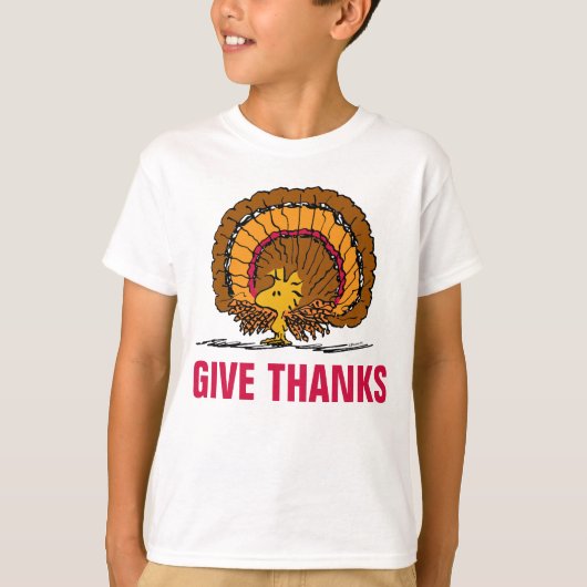 pinda's | Be Thankful Woodstock Turkije T-shirt (Voorkant)