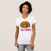 pinda's | Be Thankful Woodstock Turkije T-shirt (Voorkant volledig)