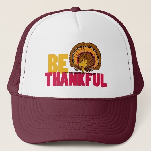 pinda's | Be Thankful Woodstock Turkije Trucker Pet (Voorkant)
