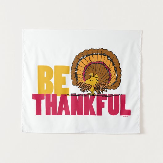 pinda's | Be Thankful Woodstock Turkije Wandkleed (Voorkant (horizontaal))