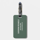 pinda's | Bergberg Ski Lodge Bagagelabel (Achterkant verticaal)