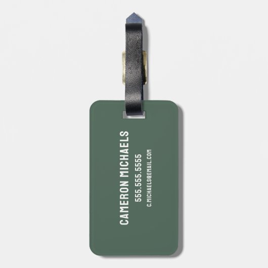 pinda's | Bergberg Ski Lodge Bagagelabel (Achterkant verticaal)