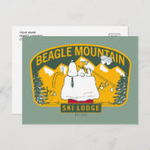 pinda's | Bergberg Ski Lodge Briefkaart (Voorkant / Achterkant)