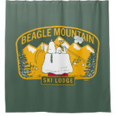 pinda's | Bergberg Ski Lodge Douchegordijn (Voorkant)