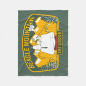 pinda's | Bergberg Ski Lodge Fleece Deken (Voorkant)