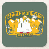 pinda's | Bergberg Ski Lodge Kartonnen Onderzetters (Voorkant)