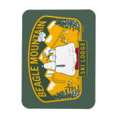 pinda's | Bergberg Ski Lodge Magneet (Verticaal)