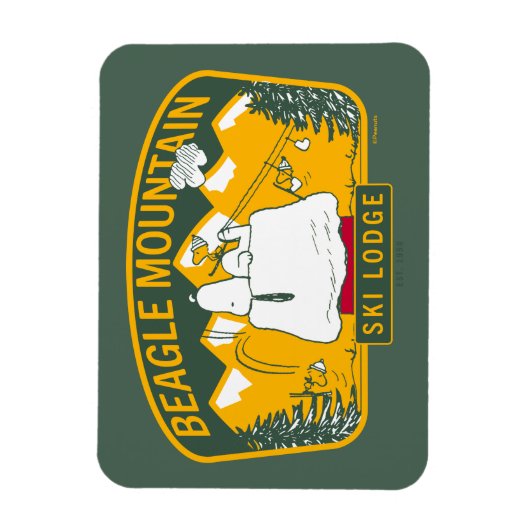 pinda's | Bergberg Ski Lodge Magneet (Verticaal)