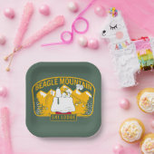 pinda's | Bergberg Ski Lodge Papieren Bordje (Feest)