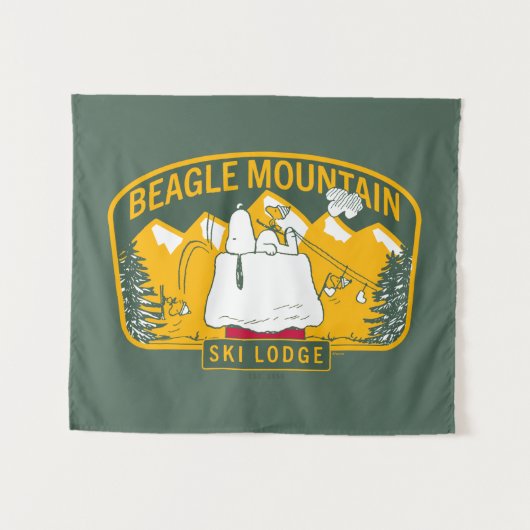 pinda's | Bergberg Ski Lodge Wandkleed (Voorkant (horizontaal))