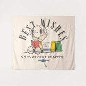 Pinda's Beste Wensen Afstudeerfeest Snoopy Leest Wandkleed (Voorkant (horizontaal))
