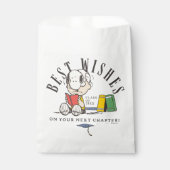 Pinda's Beste Wensen Afstuderen Snoopy Lezen Bedankzakje (Voorkant)
