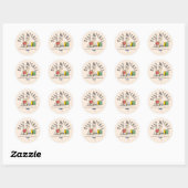 Pinda's Beste Wensen Afstuderen Snoopy Lezen Ronde Sticker (Vel)
