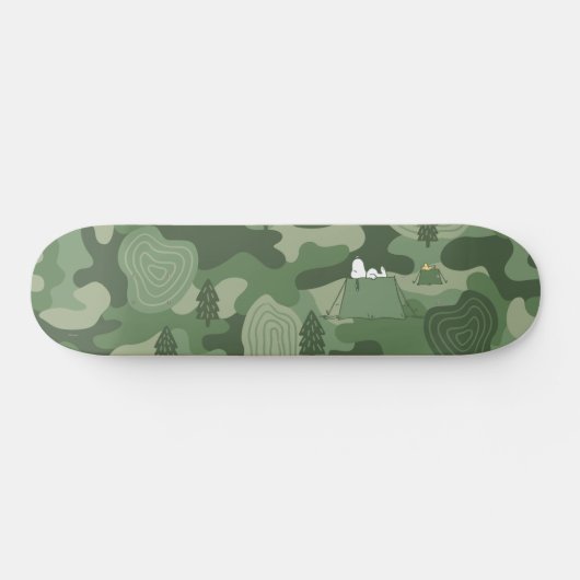 pinda's | Camouflage in Snoopy & Woodstock Persoonlijk Skateboard (Horizontaal)