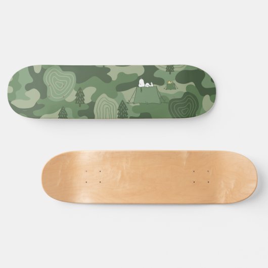 pinda's | Camouflage in Snoopy & Woodstock Persoonlijk Skateboard (Horizontaal)