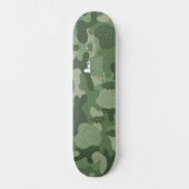 pinda's | Camouflage in Snoopy & Woodstock Persoonlijk Skateboard (Voorkant)