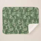 pinda's | Camouflage in Snoopy & Woodstock Sherpa Deken (Voorkant (horizontaal))