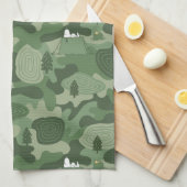 pinda's | Camouflage in Snoopy & Woodstock Theedoek (Quarter Fold)