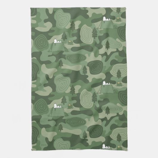 pinda's | Camouflage in Snoopy & Woodstock Theedoek (Verticaal)