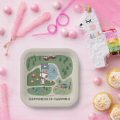 pinda's | Camp Kaart Snoopy & Woodstock Papieren Bordje (Feest)