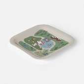 pinda's | Camp Kaart Snoopy & Woodstock Papieren Bordje (Gebogen)