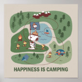 pinda's | Camp Kaart Snoopy & Woodstock Poster (Voorkant)