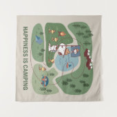 pinda's | Camp Kaart Snoopy & Woodstock Wandkleed (Voorkant (horizontaal))