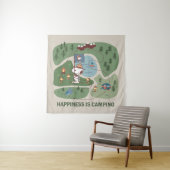 pinda's | Camp Kaart Snoopy & Woodstock Wandkleed (In situ)
