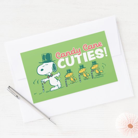 pinda's | Candy Cane Cuties Rechthoekige Sticker (Envelop)
